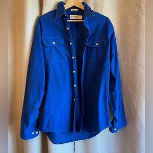 **Last Chance** 
St. John’s Bay, Chamois , men’s flannel, L-Tall, blue, like new